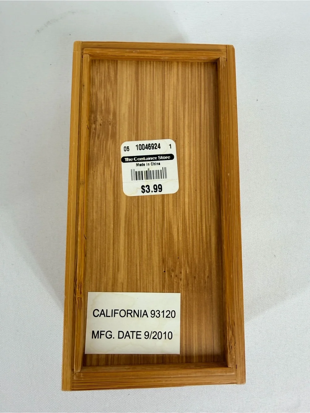 The Container Store Lot of 7 Stackable Bamboo Drawer Organizers
